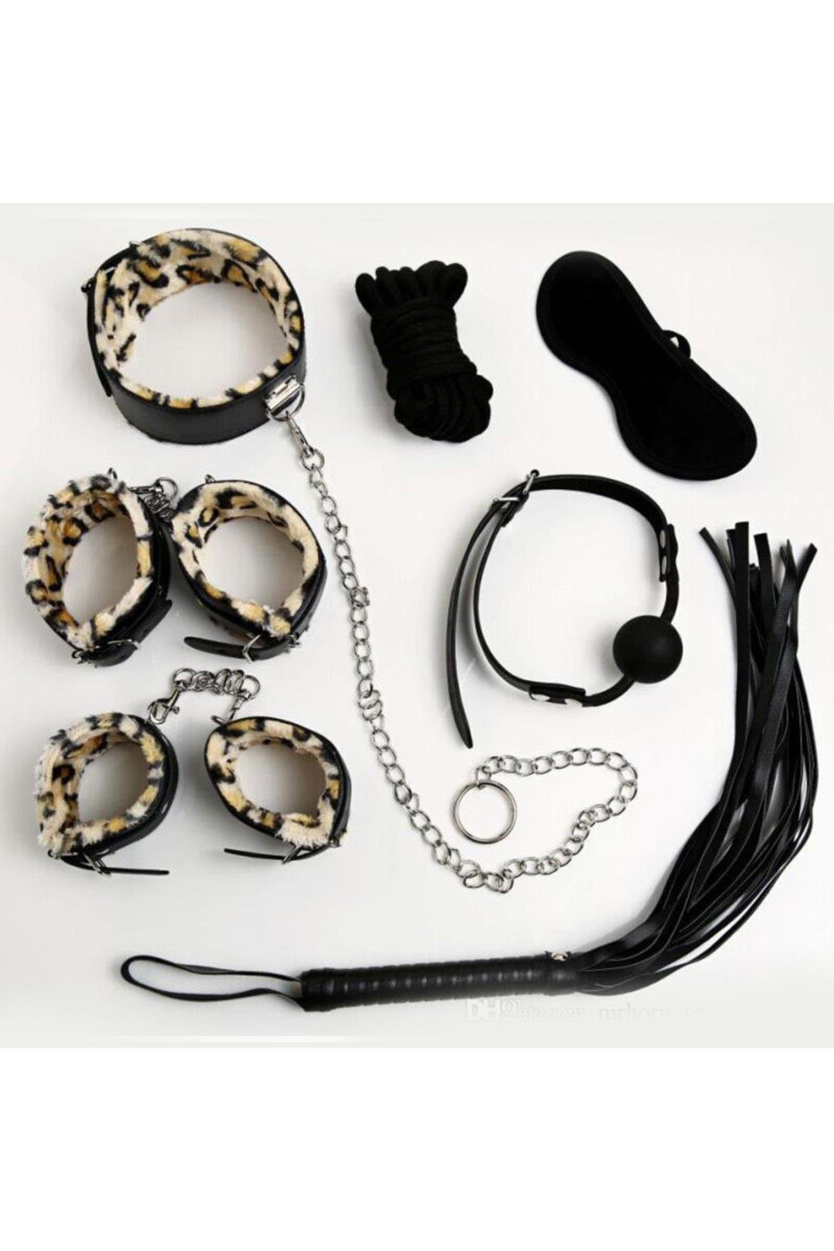 Nightlight Fantazi Kelepçe Kırbaçlı 7 Li Fantazi Fetiş Seti