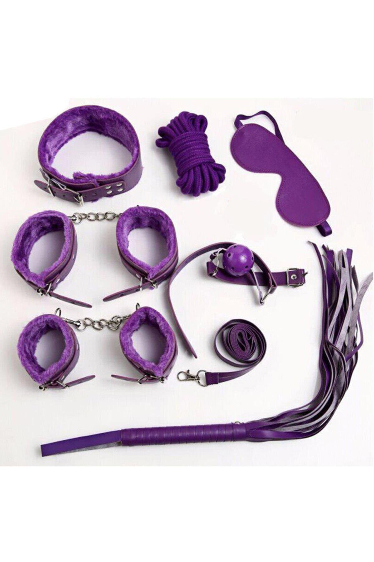 Nightlight Fantazi Kelepçe Kırbaçlı 7 Li Fantazi Fetiş Seti