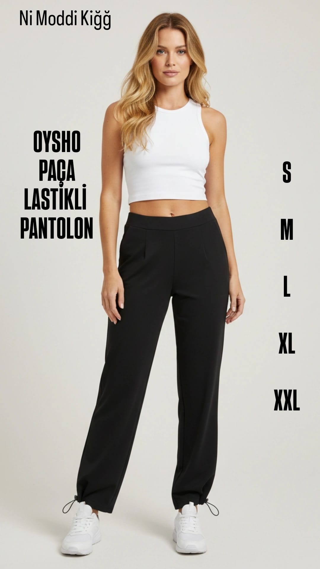 OYSHO 0001 Paça Lastikli Pantolon