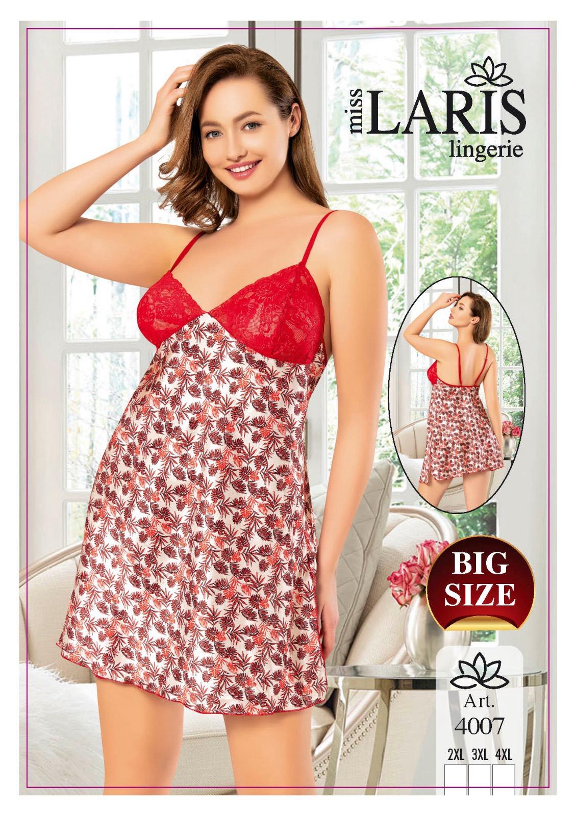 Miss Laris 4007 Bayan Saten Şortlu Takım