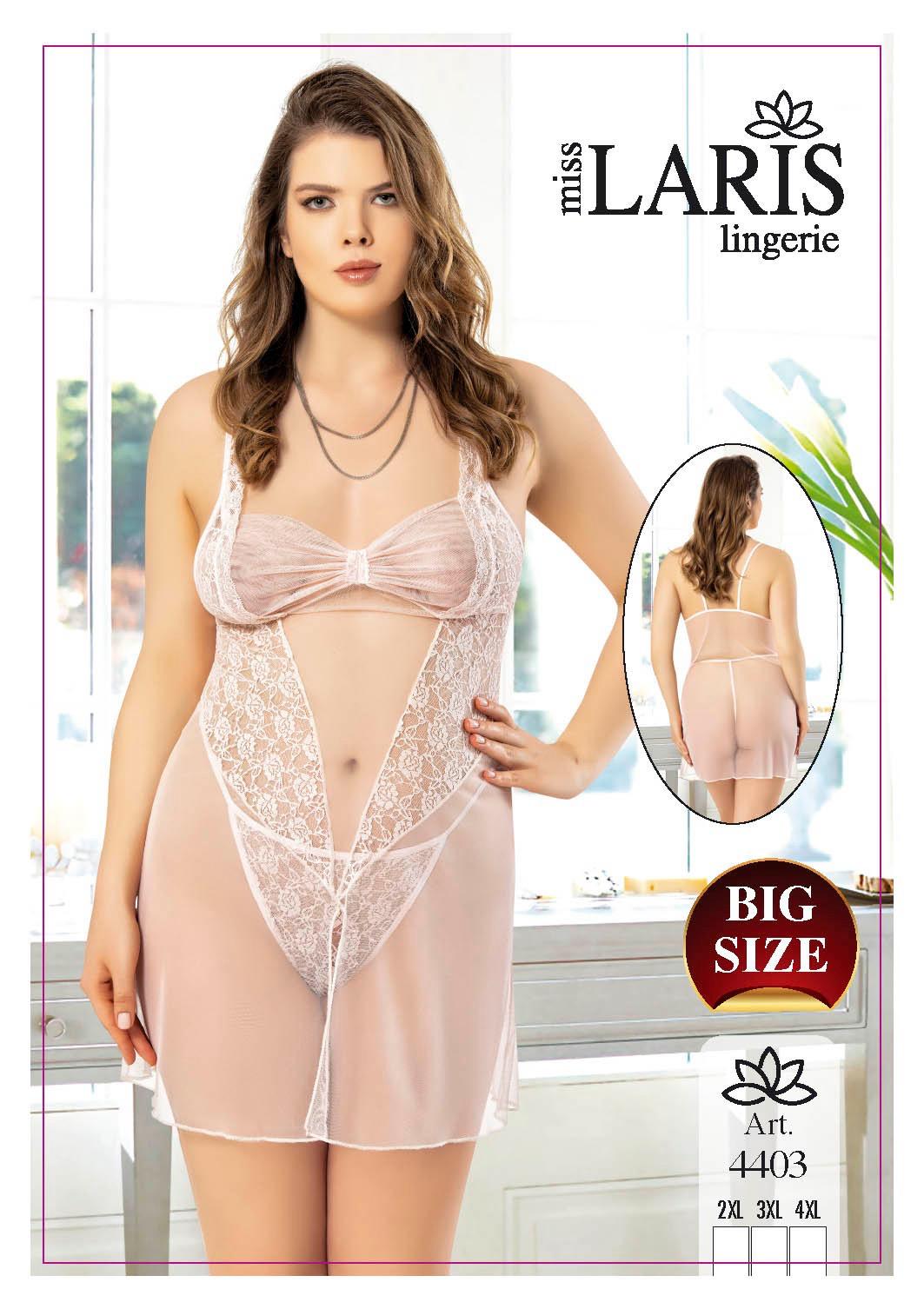 Miss Laris 4403 Battal Beden Fantazi Gecelik