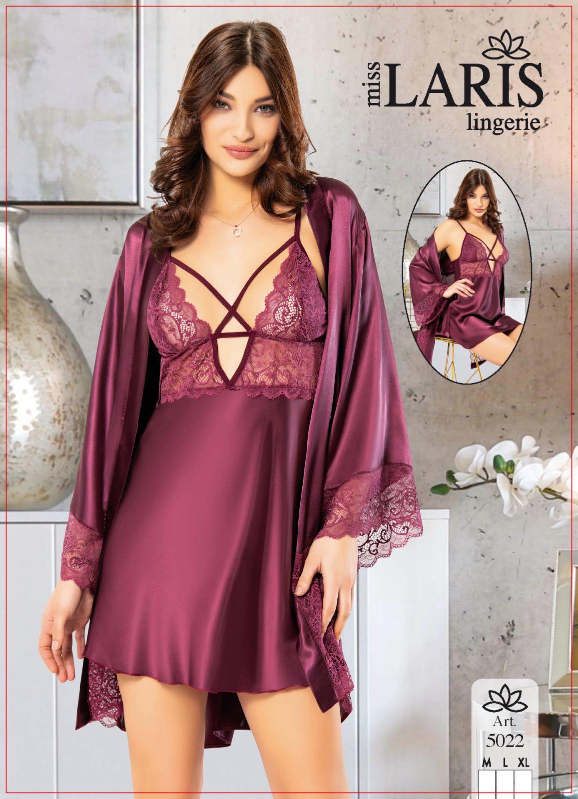 Miss Laris 5022 Bayan Saten Sabahlık